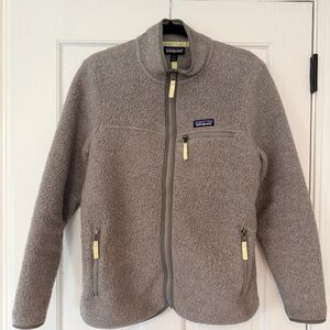 Patagonia Light Gray Sherpa Jacket